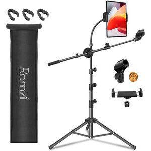 Mic Stand,6 In 1 Microphone Stand Floor Boom Mic Stand, Support Boom Gooseneck